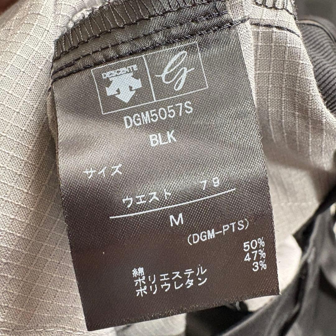 デサントゴルフ　大吟醸サテン ストレッチ ロングパンツ　ブラックM
