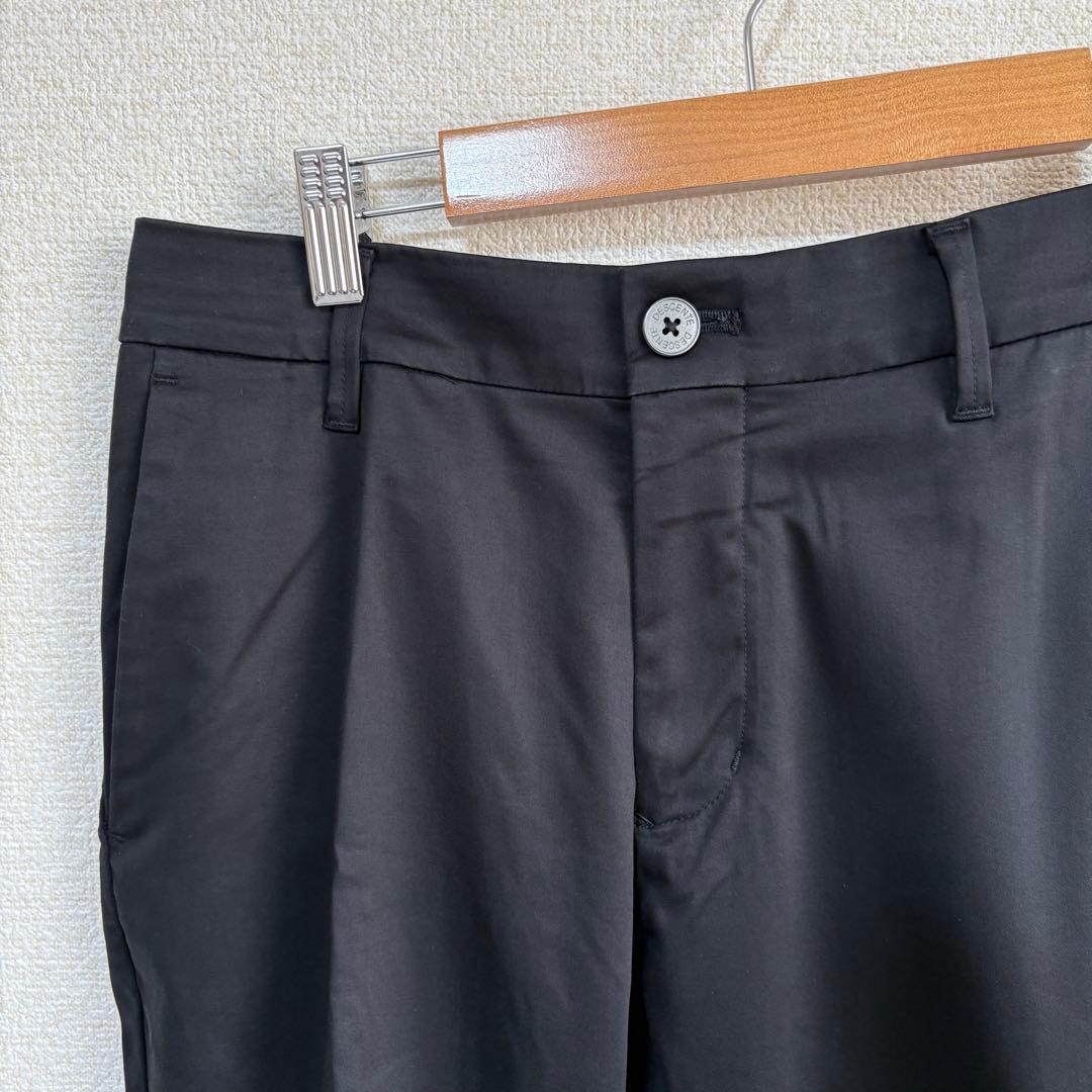 デサントゴルフ　大吟醸サテン ストレッチ ロングパンツ　ブラックM
