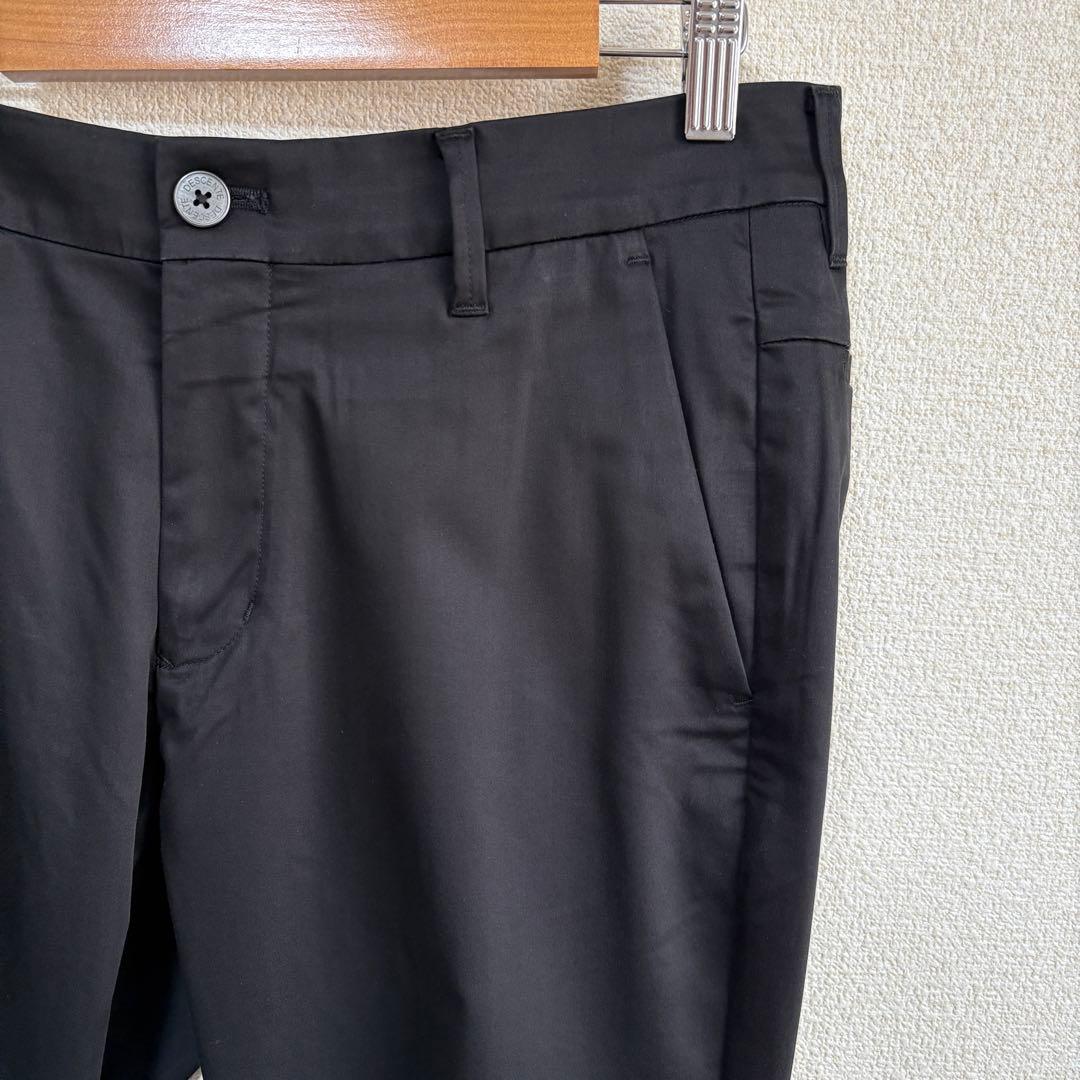 デサントゴルフ　大吟醸サテン ストレッチ ロングパンツ　ブラックM