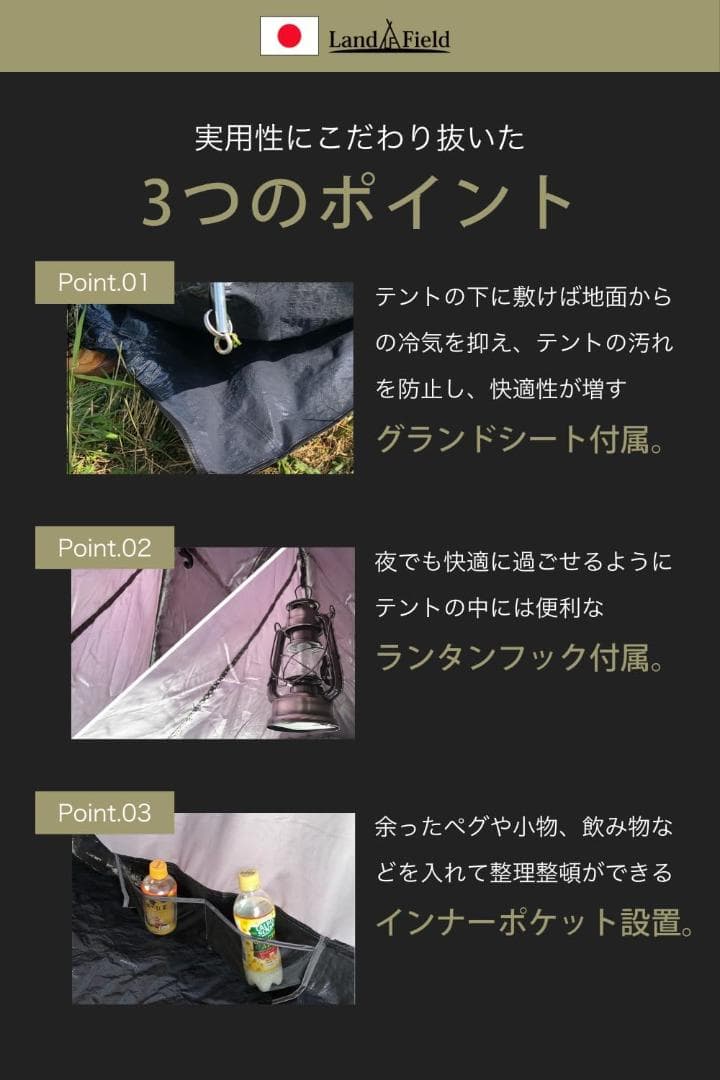 utca030用LandField ランドフィールド リアゲート ハッチバッく