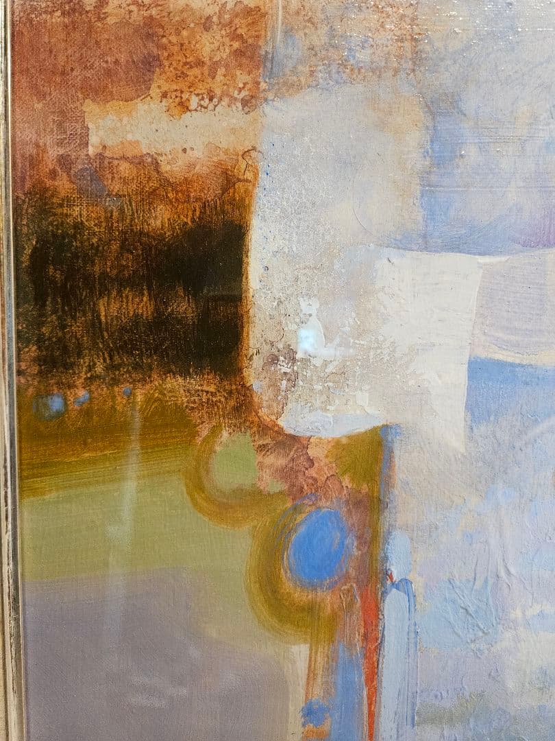 ダニエル・ジェリス ［女性と花］ 真作 逸品　 抽象画 油彩画