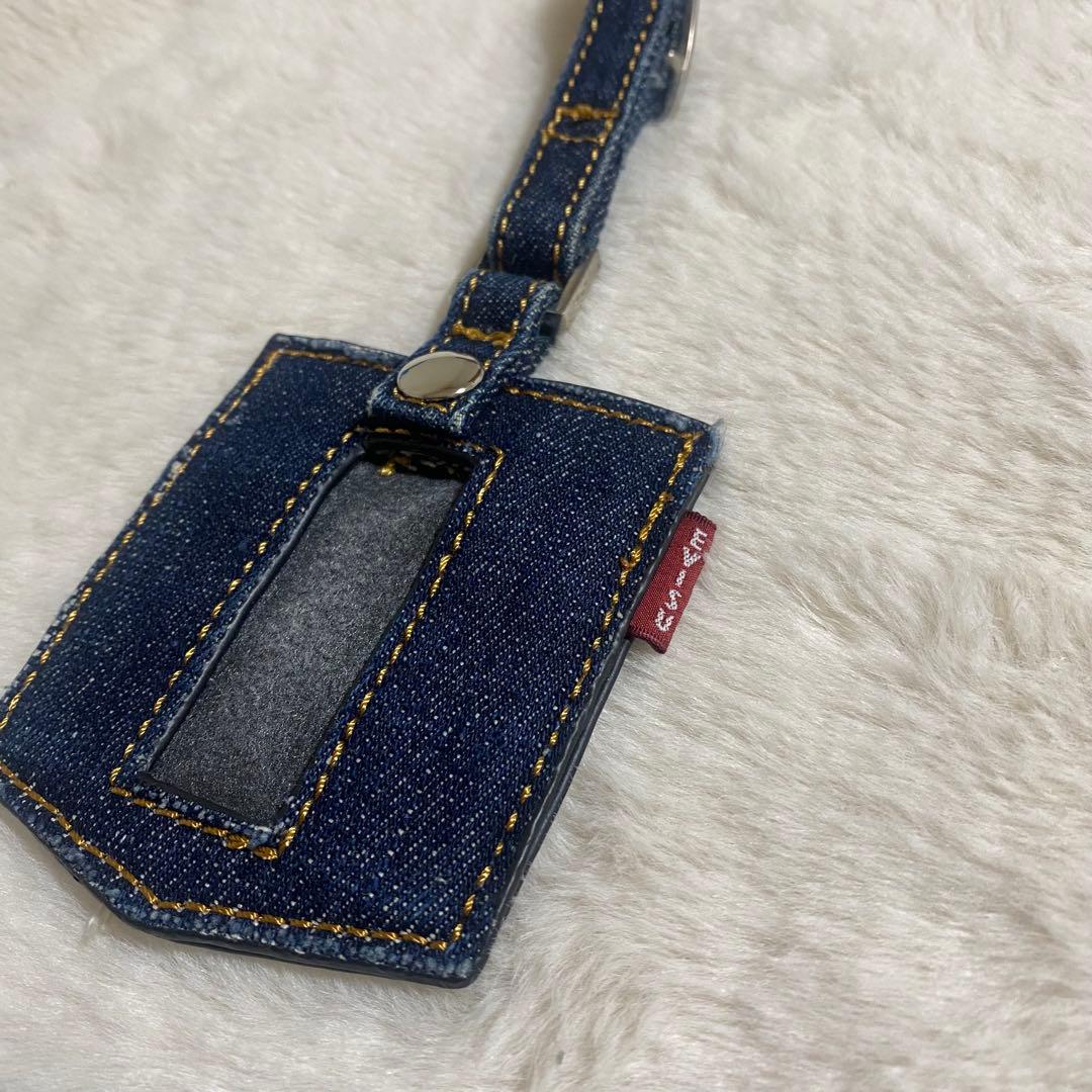 人気商品！エヴィス EVISU デニム ネームプレートホルダー　エヴィスゴルフ