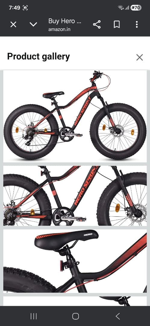 自転車本体 HERO SPRINT WARRIOR MOUNTAIN BIKE