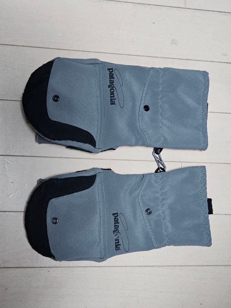 patagonia フィッシンググローブ ミトン フィンガーレス グレー M