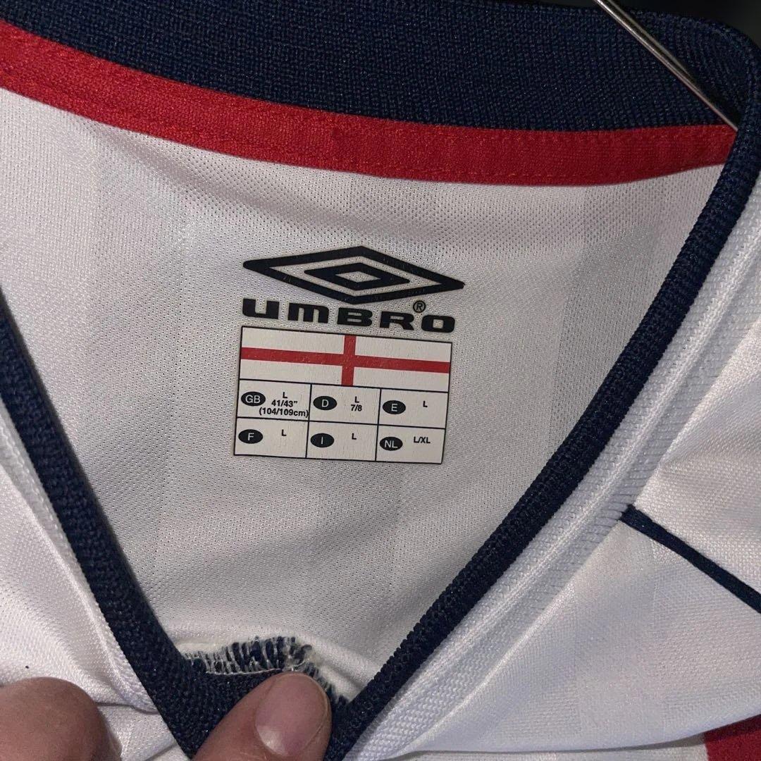 イングランド代表 Umbro ライン　2002 ベッカム　XL相当