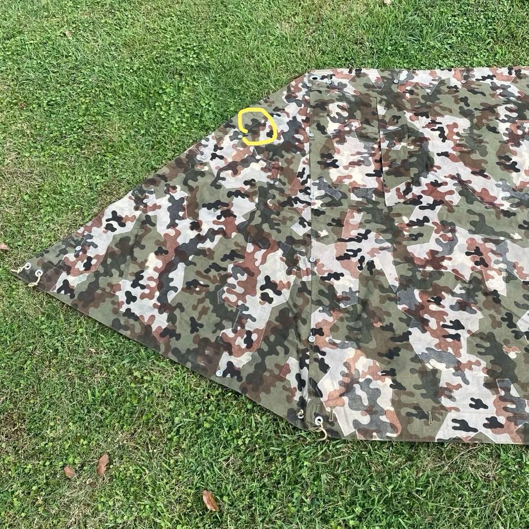 【超レア・美品】入手困難　ドイツ　軍幕　アメーバカモ　パップテント　ハーフ　１枚