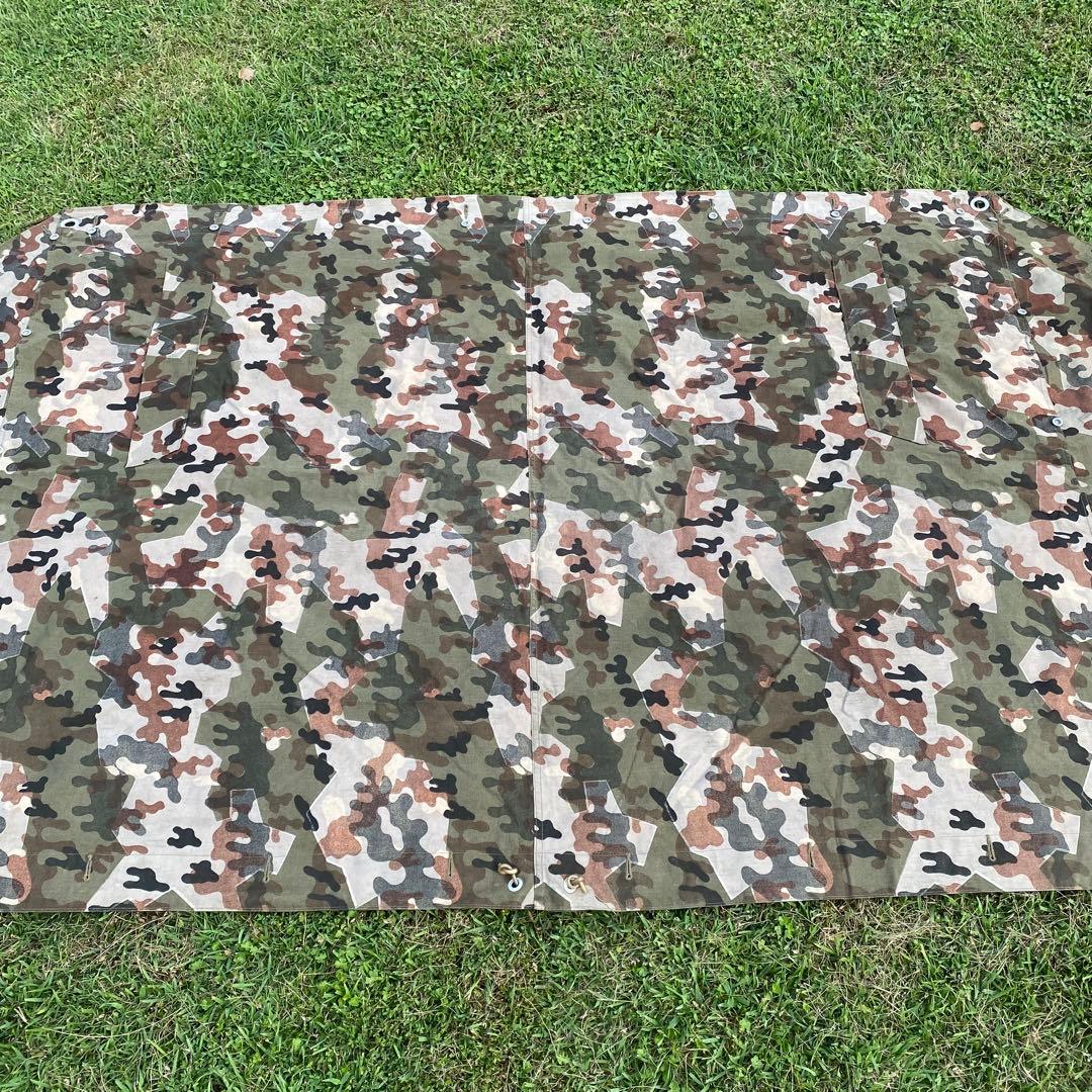 【超レア・美品】入手困難　ドイツ　軍幕　アメーバカモ　パップテント　ハーフ　１枚