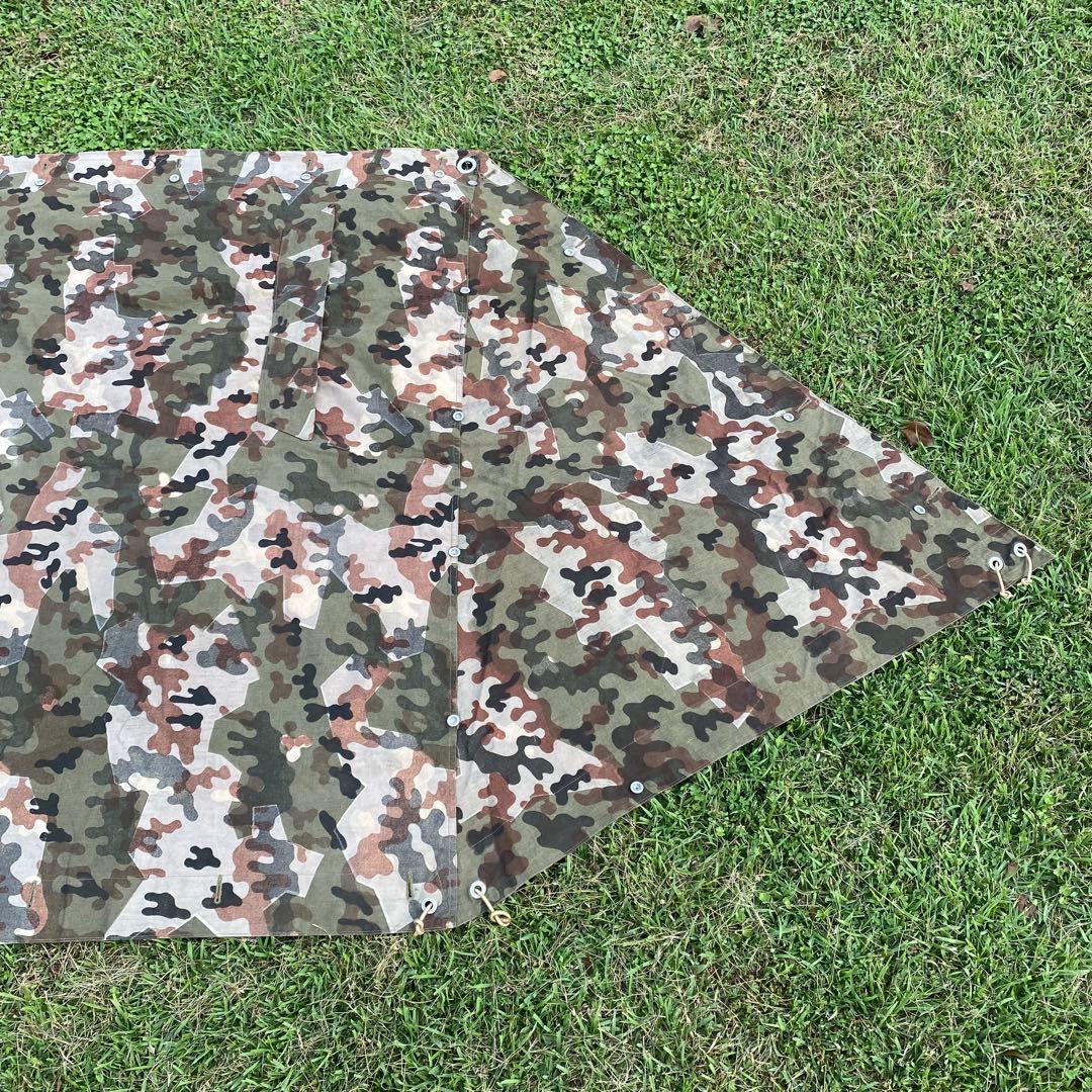 【超レア・美品】入手困難　ドイツ　軍幕　アメーバカモ　パップテント　ハーフ　１枚