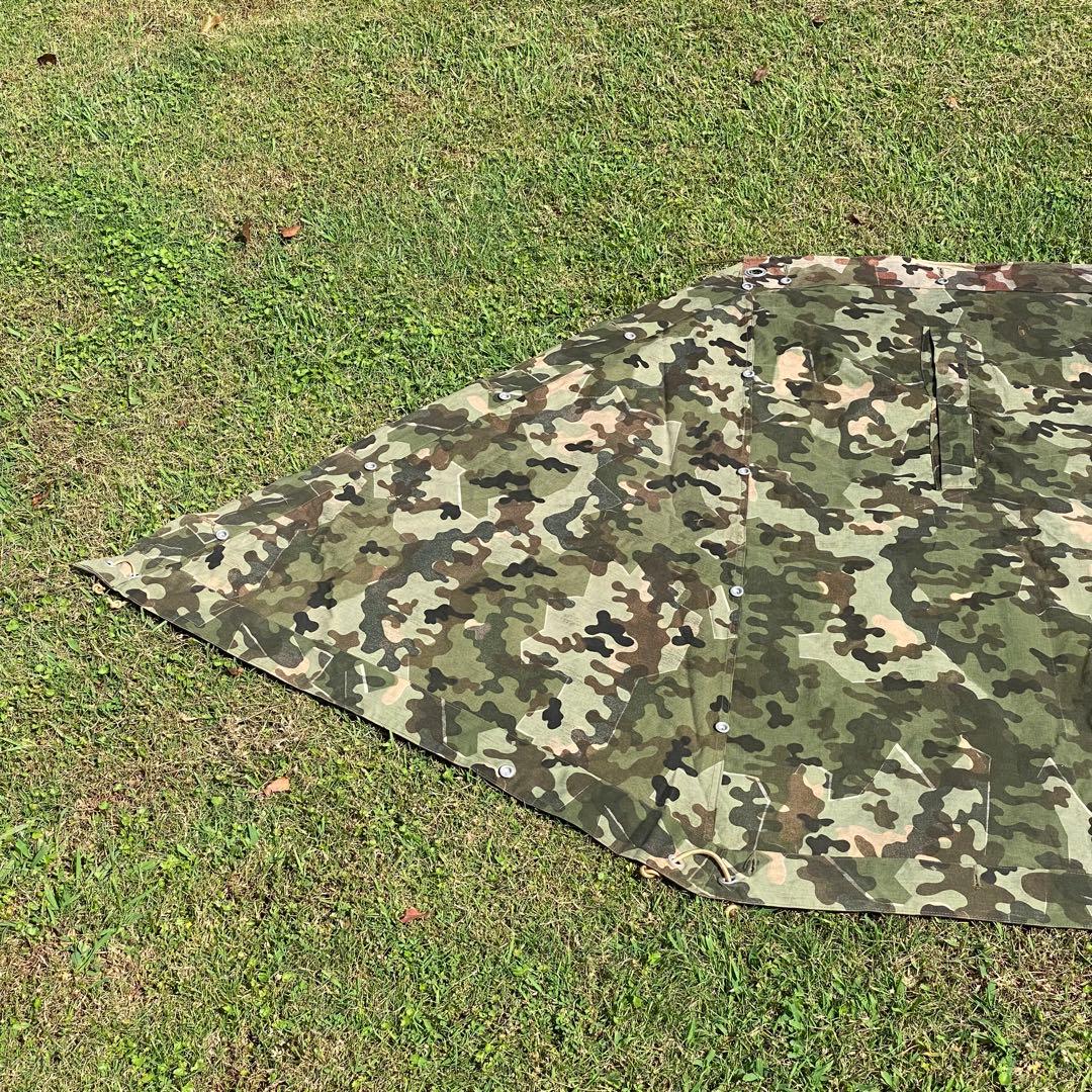 【超レア・美品】入手困難　ドイツ　軍幕　アメーバカモ　パップテント　ハーフ　１枚