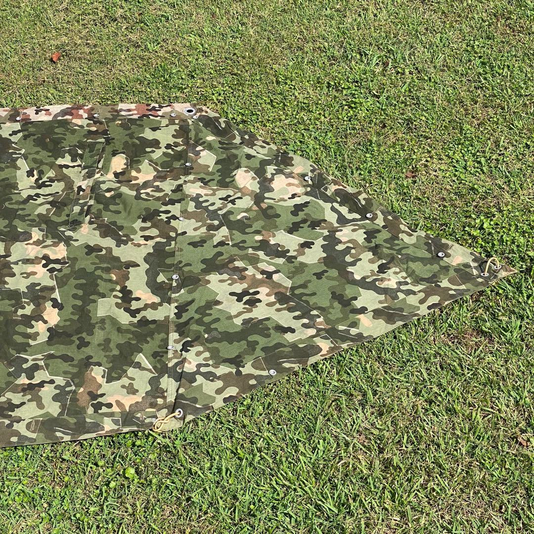 【超レア・美品】入手困難　ドイツ　軍幕　アメーバカモ　パップテント　ハーフ　１枚
