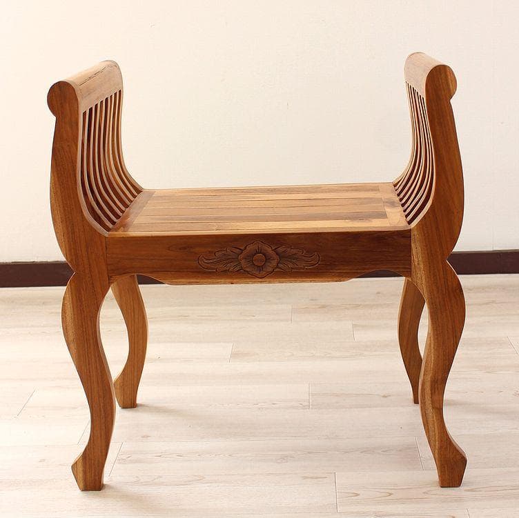 新品 アジアン チーク家具 無垢 デザインスツール リゾートチェア 椅子 腰掛