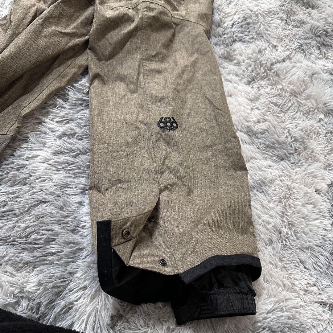 【686】❣️美品❣️シックスエイトシックス/ベージュ スノーボードパンツ