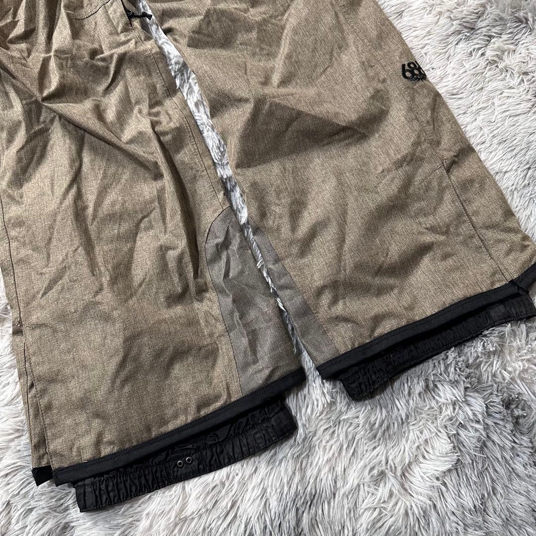 【686】❣️美品❣️シックスエイトシックス/ベージュ スノーボードパンツ