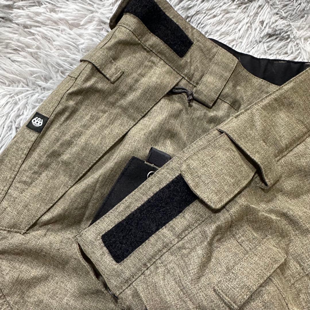 【686】❣️美品❣️シックスエイトシックス/ベージュ スノーボードパンツ