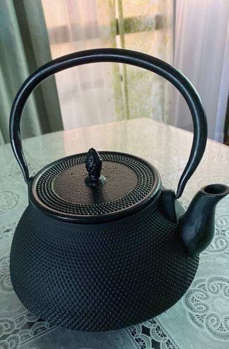 鉄瓶 1個　平丸形未使用 南部鉄器 灰皿 １個