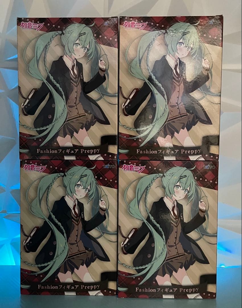 【未開封】Fashionフィギュア初音ミクPreppy 4個セット