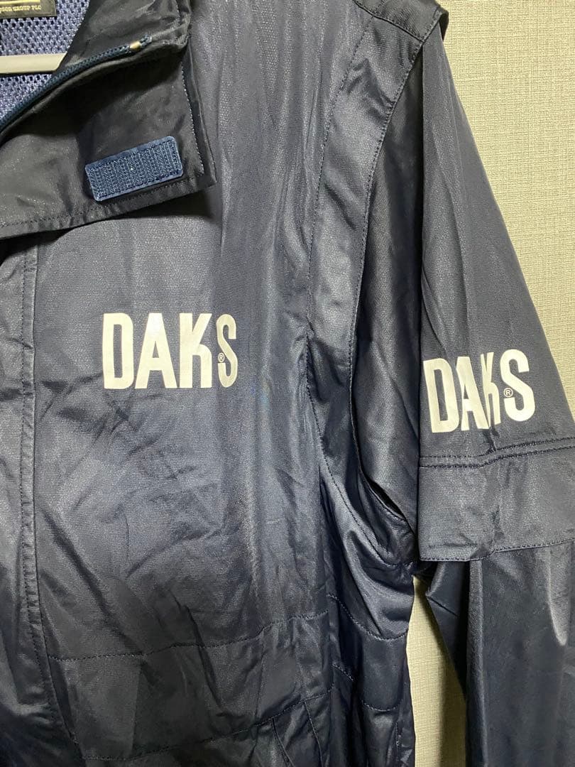 DAKS-GOLF ネイビー レインウェア　上着Ｍ　ズボンＬ