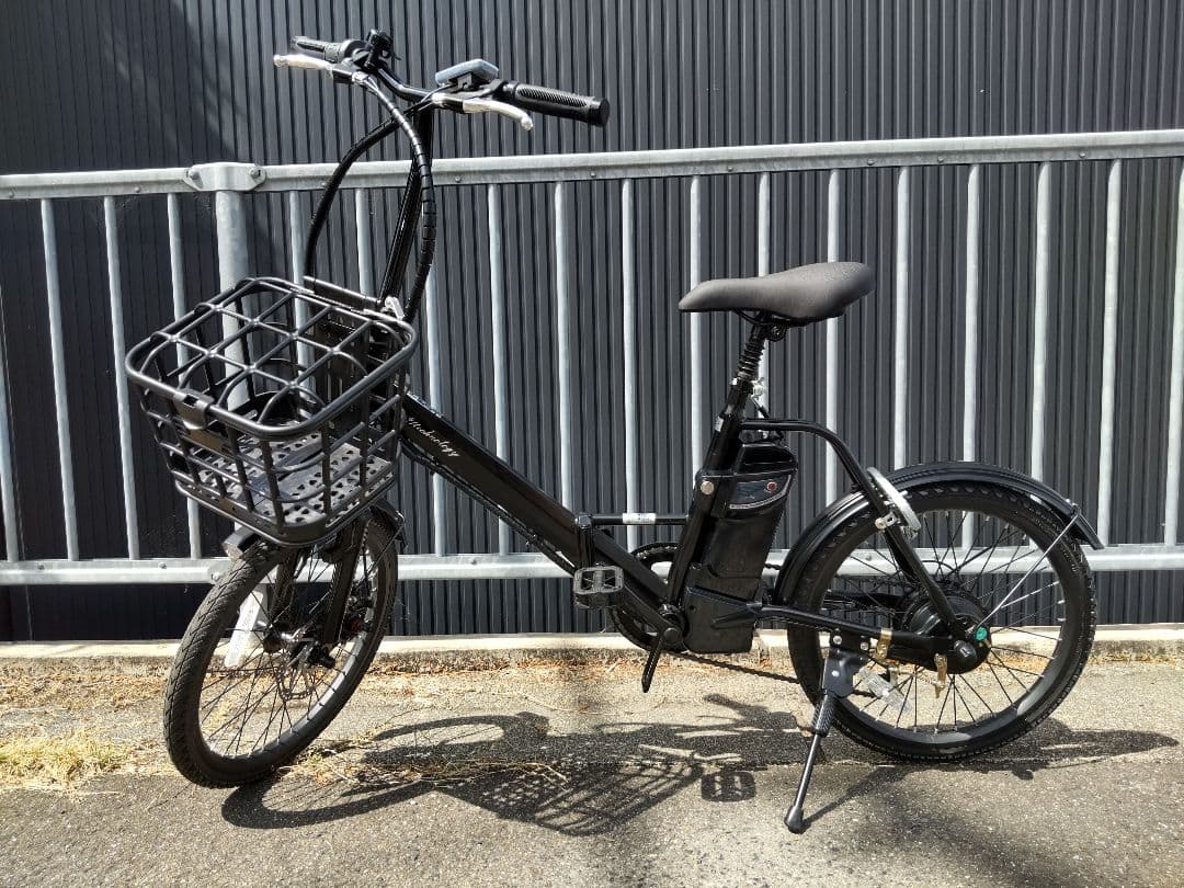 【新品】【南大阪】電動アシスト自転車 ブラック 折り畳み