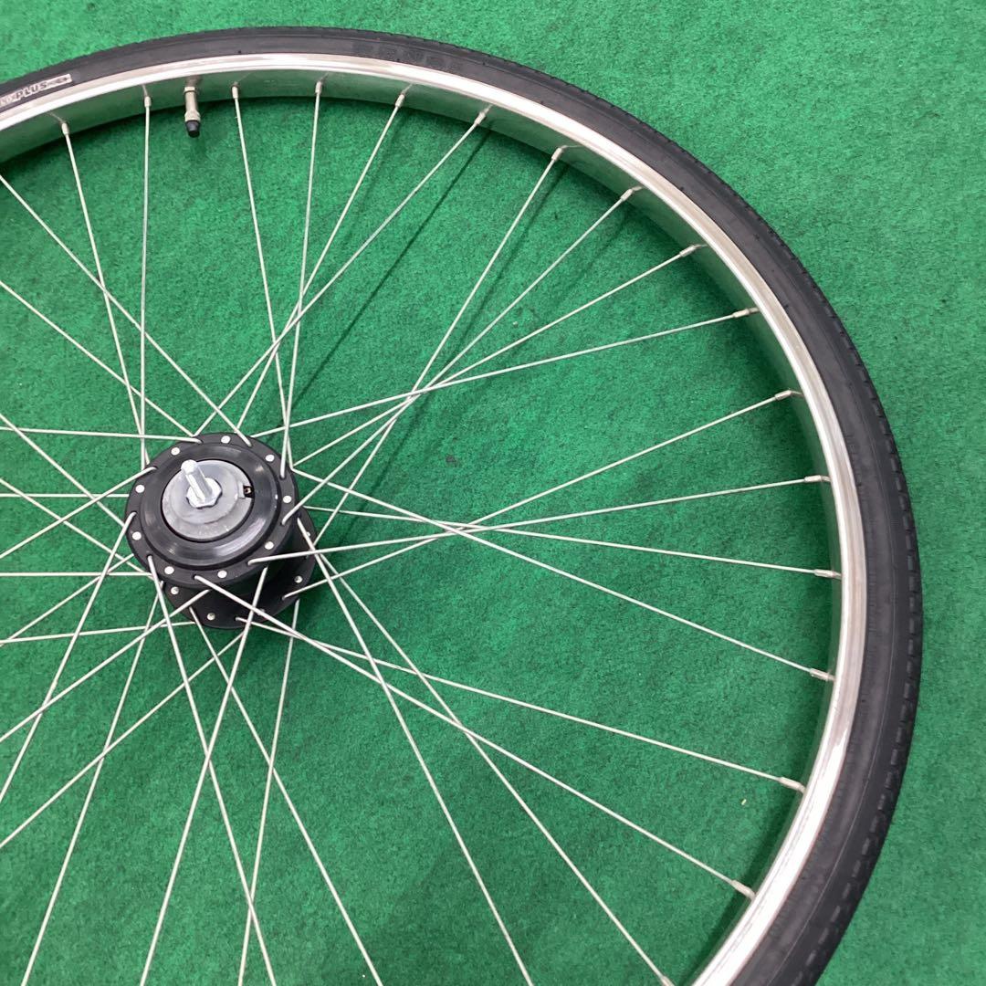ステンレスリム　27インチ 前輪　ハブダイナモ　タイヤ付き j1端子 フロント