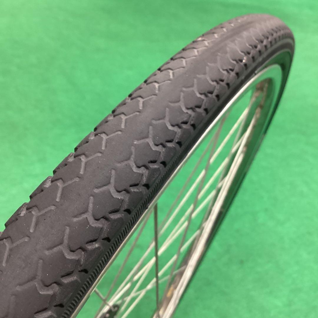 ステンレスリム　27インチ 前輪　ハブダイナモ　タイヤ付き j1端子 フロント