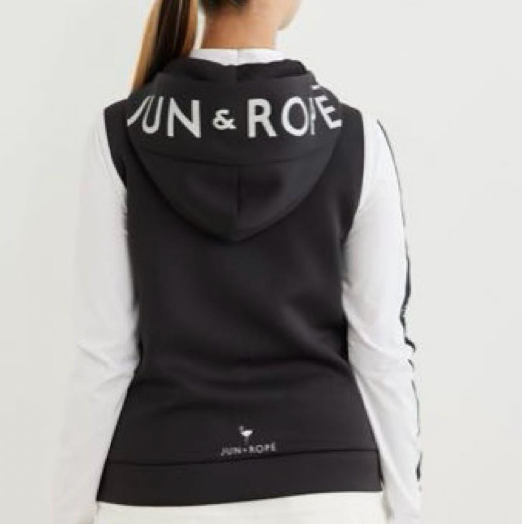 引越し値下げ！JUN&ROPE ダンボールニットロゴフーディベスト