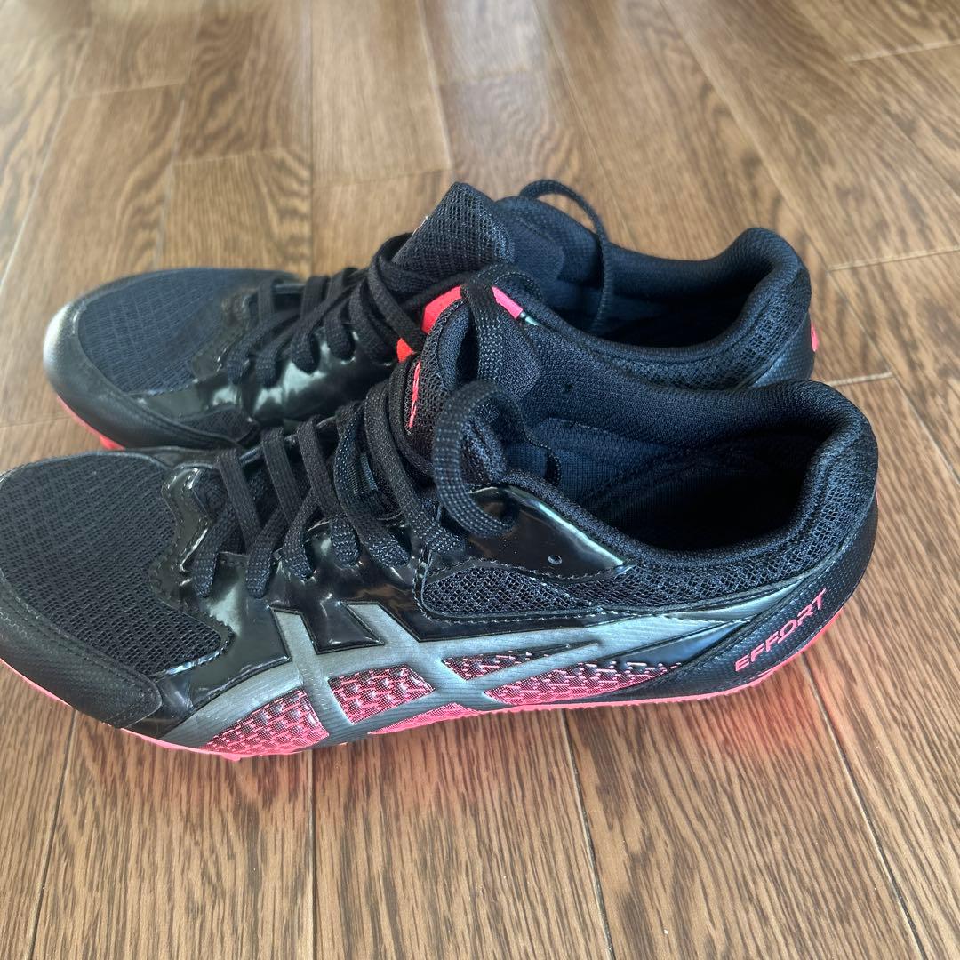 ASICS EFORT 陸上競技用スパイクシューズ ブラック/ピンク