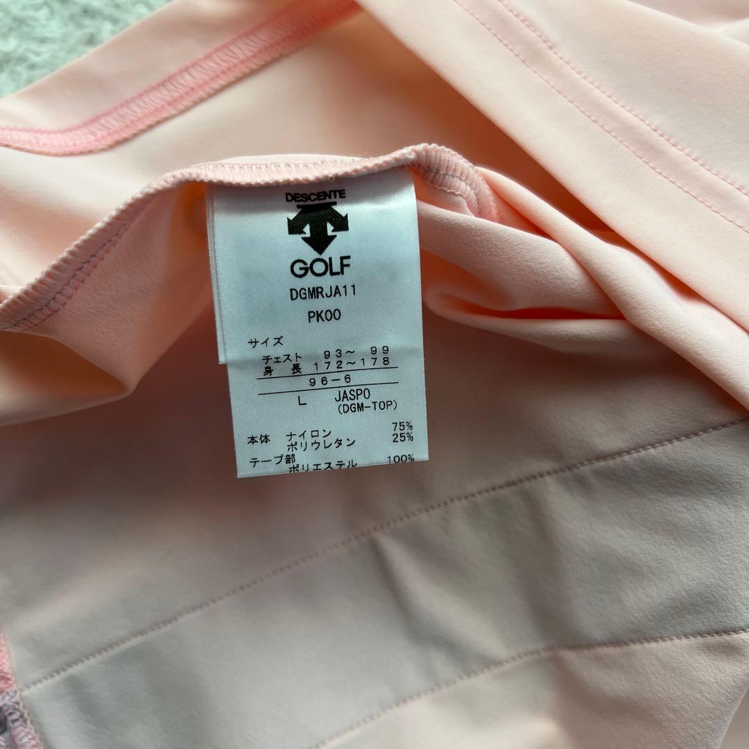 DESCENTE GOLF モックネック　半袖　シャツ　ストレッチ素材　洗える