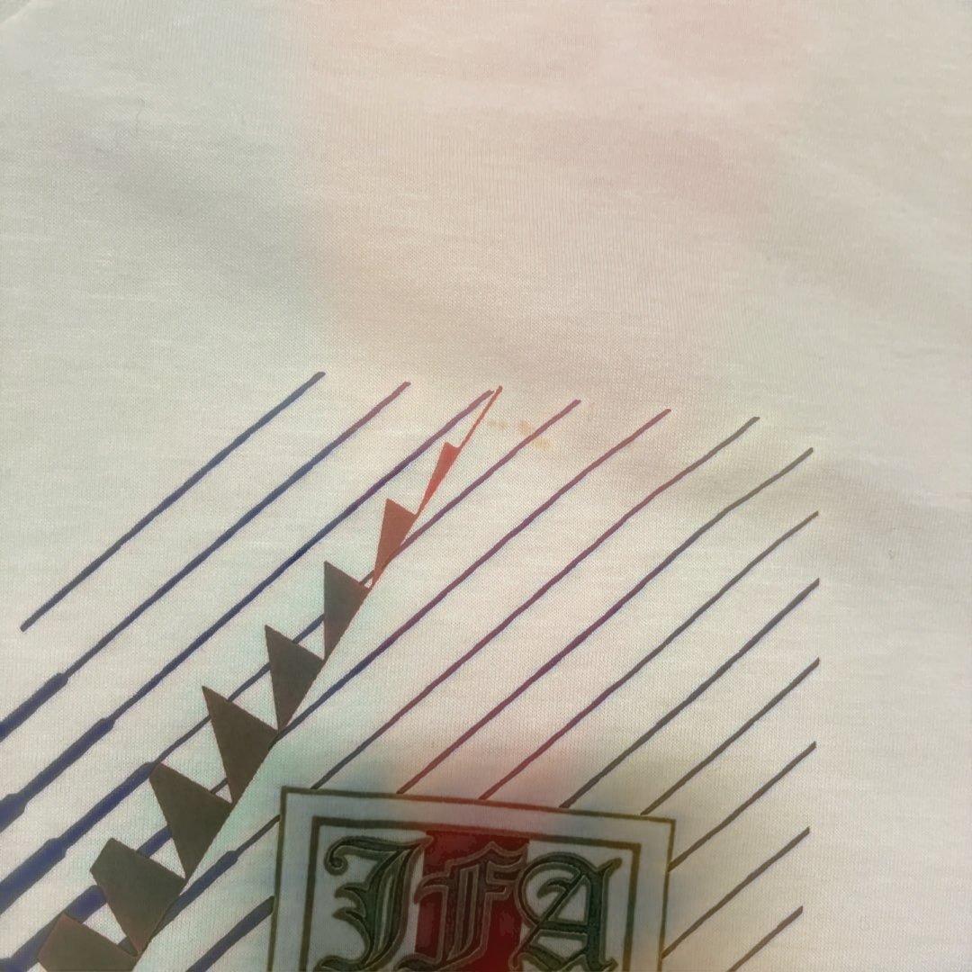 90s サッカー日本代表 アシックス ヴィンテージTシャツ シングルステッチ