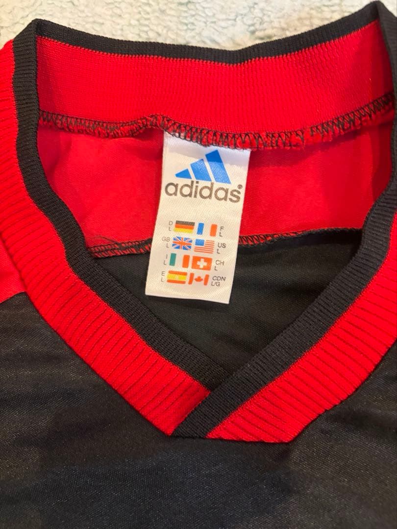 ACミラン adidas シャツ 黒/赤 OPEL