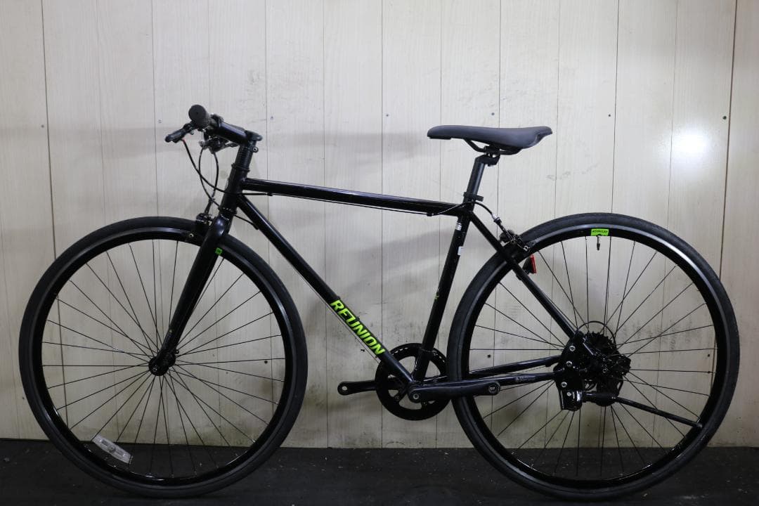 あさひ製レユニオン LILU 700C クロモリ 8速 460mm クロス　黒