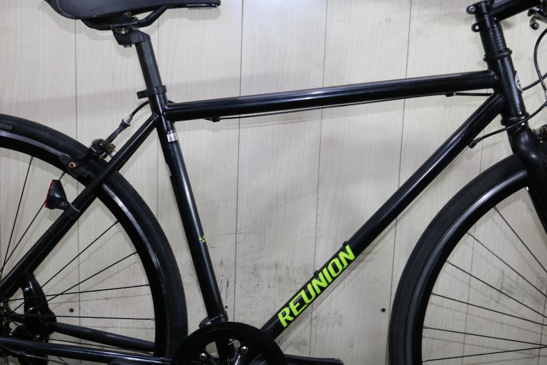 あさひ製レユニオン LILU 700C クロモリ 8速 460mm クロス　黒