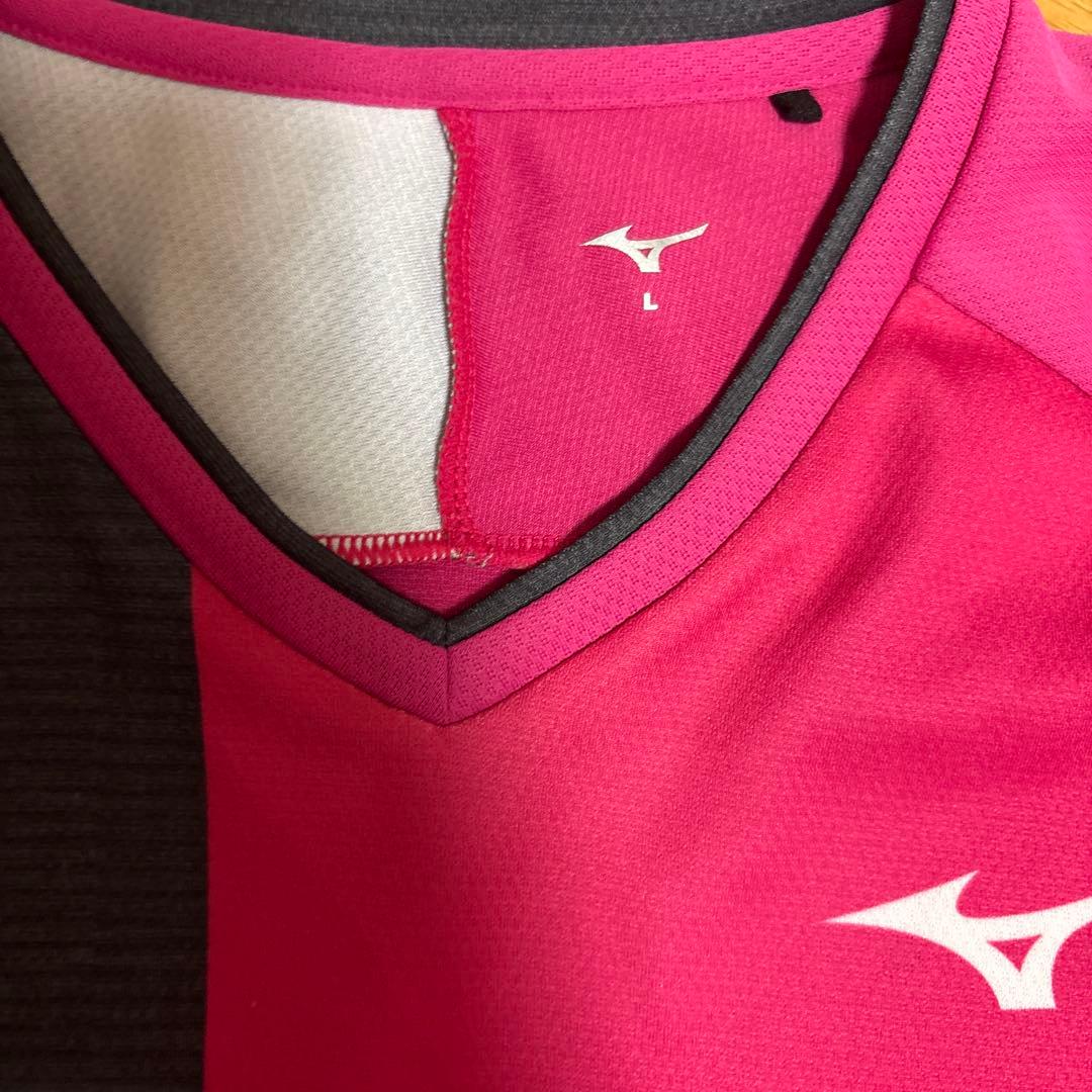 Mizuno ポロシャツ Mサイズ グラデーションレッド