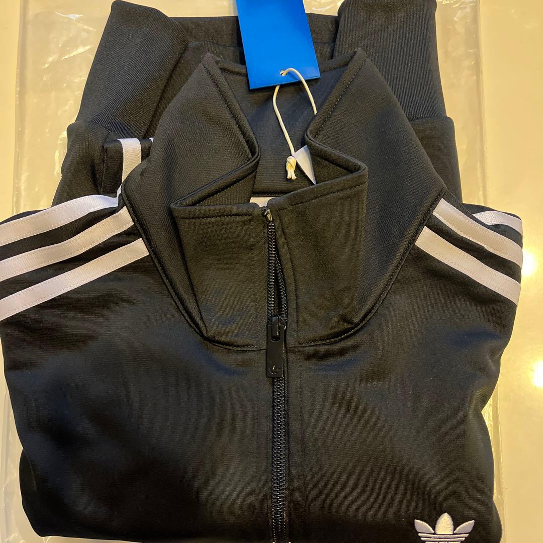 adidas 3本ライン ジャージジャケット 黒