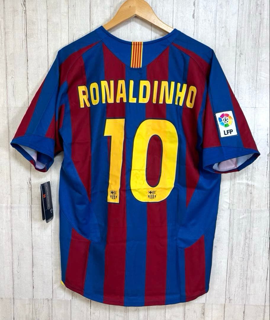【新品タグ付き】希少 FCバルセロナ ロナウジーニョ 10 ユニフォーム