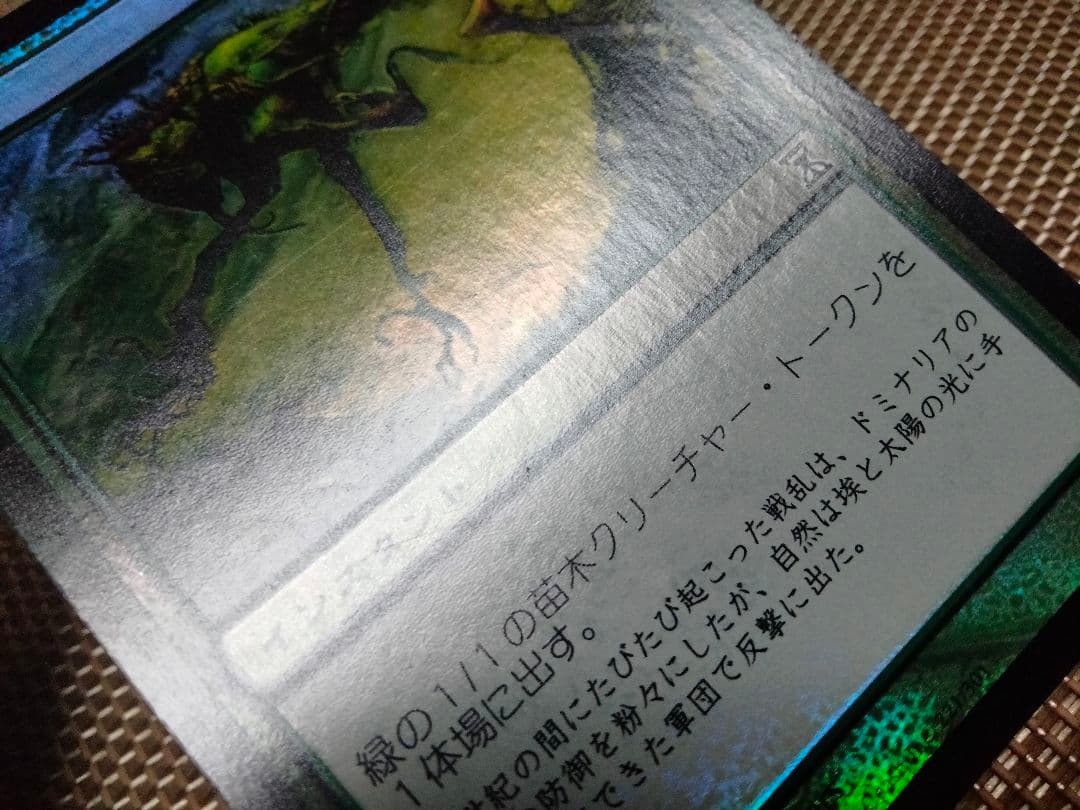 【ご確認用】時のらせん foil 芽吹きb 日本語 1枚　MTG