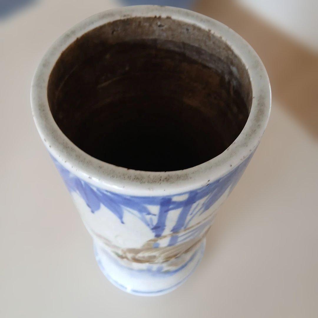 伊万里焼、陶器の虎(猫？)相当古い花瓶(外国サイトで16000円と解答)