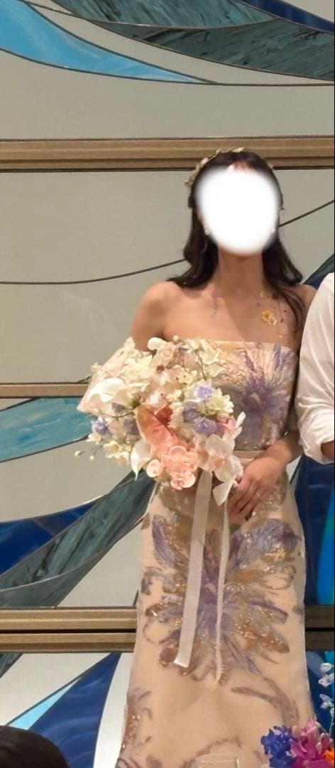 【限定値下げ】アーティフィシャルフラワー　造花ブーケ　ブートニア付き