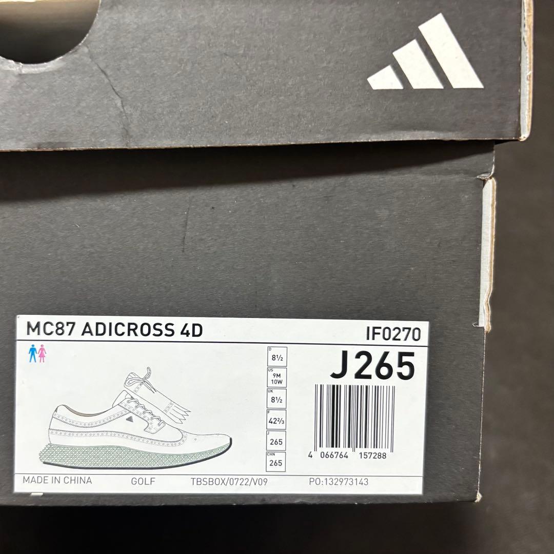 新品 26.5cm adidas MC87 IF0270 ゴルフシューズ 白