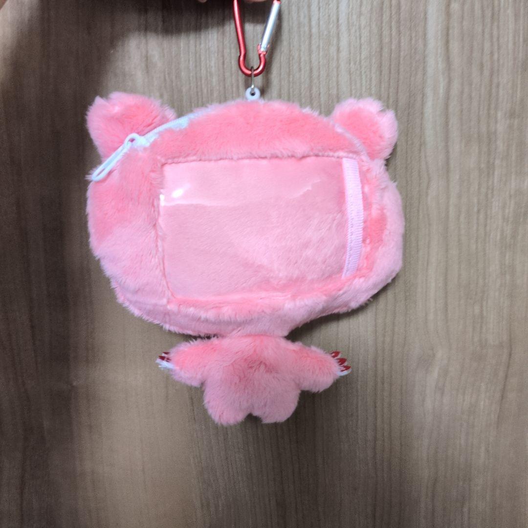 ピンクのクマ型キーホルダー　グルーミー