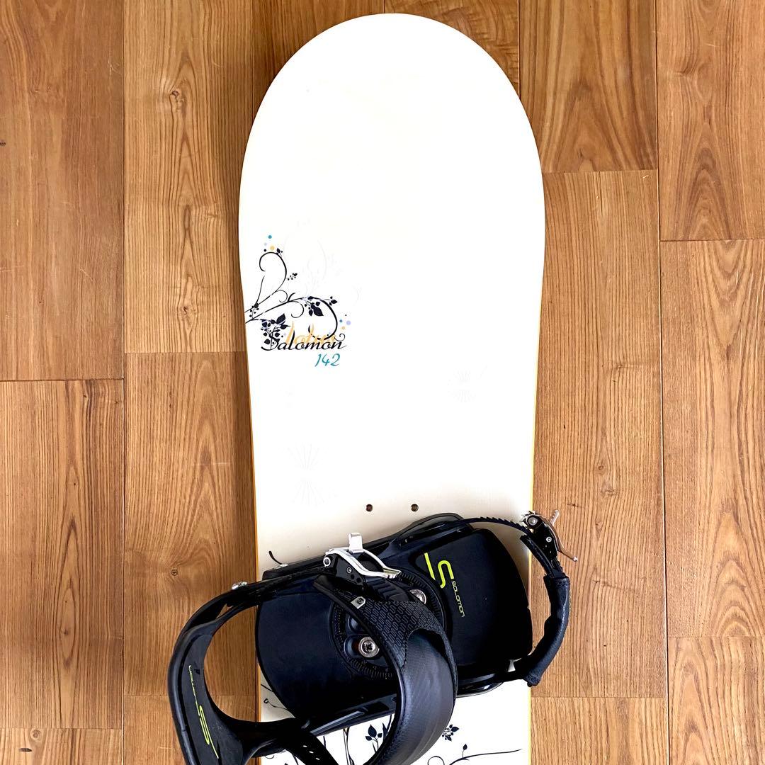 レディース スノボ3点セット サロモン ボード 142cm バイン ケース