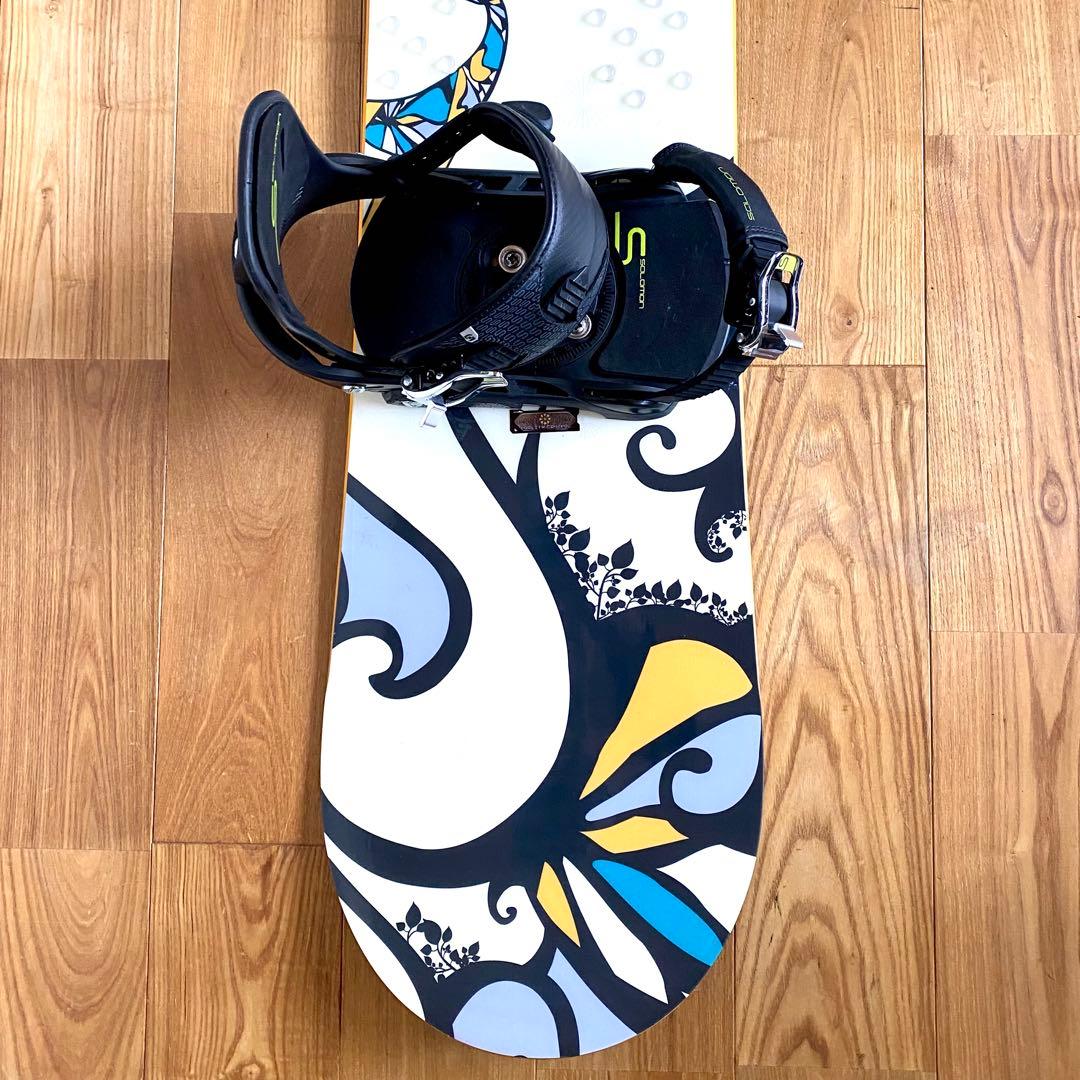 レディース スノボ3点セット サロモン ボード 142cm バイン ケース