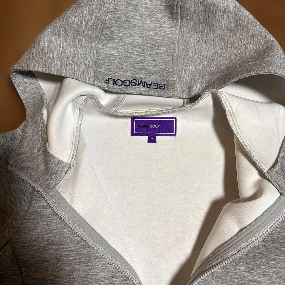BEAMS GOLF グレー フルジップパーカー Sサイズ