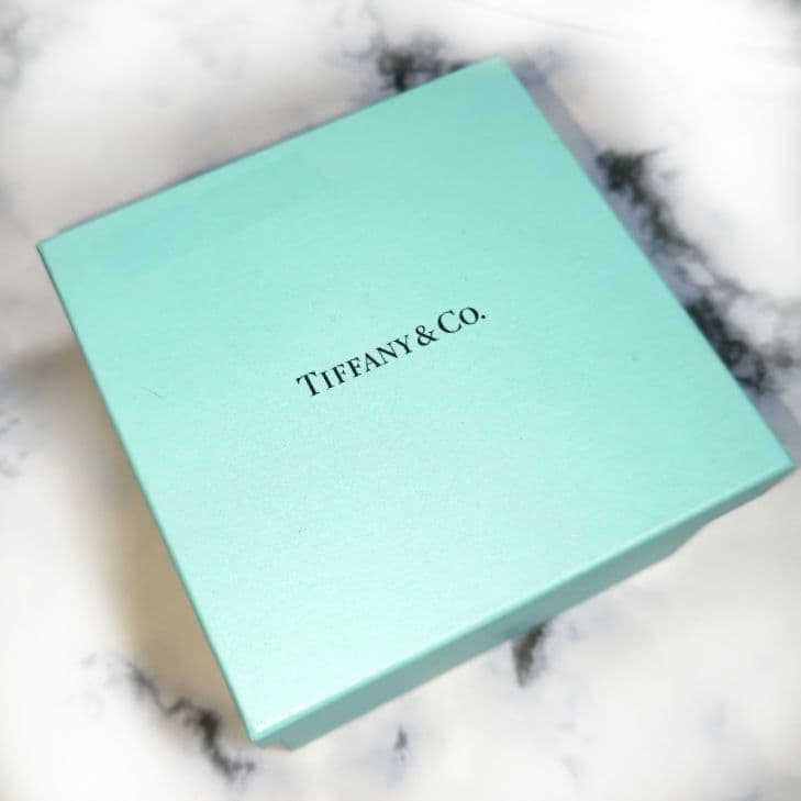 未使用品　ティファニーボンボニエール　TIFFANY小物入れ　陶磁器箱付き　地球