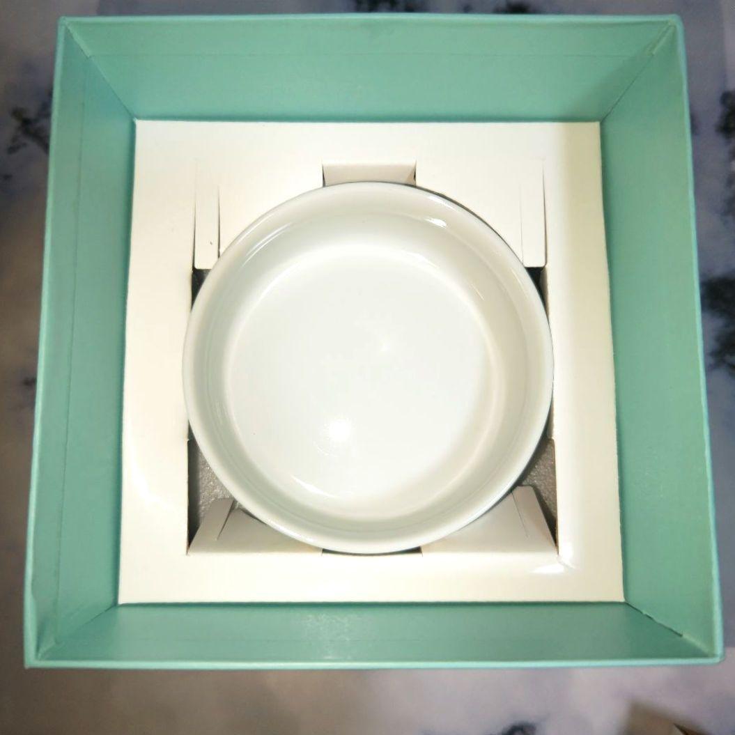 未使用品　ティファニーボンボニエール　TIFFANY小物入れ　陶磁器箱付き　地球