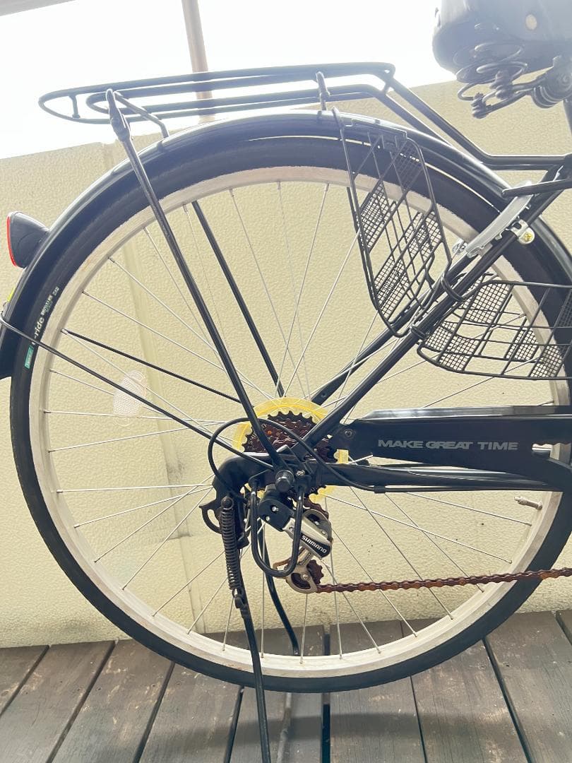 マグナスMAGNUS ２７インチ シティサイクル 黒(マットブラック)　引取専用