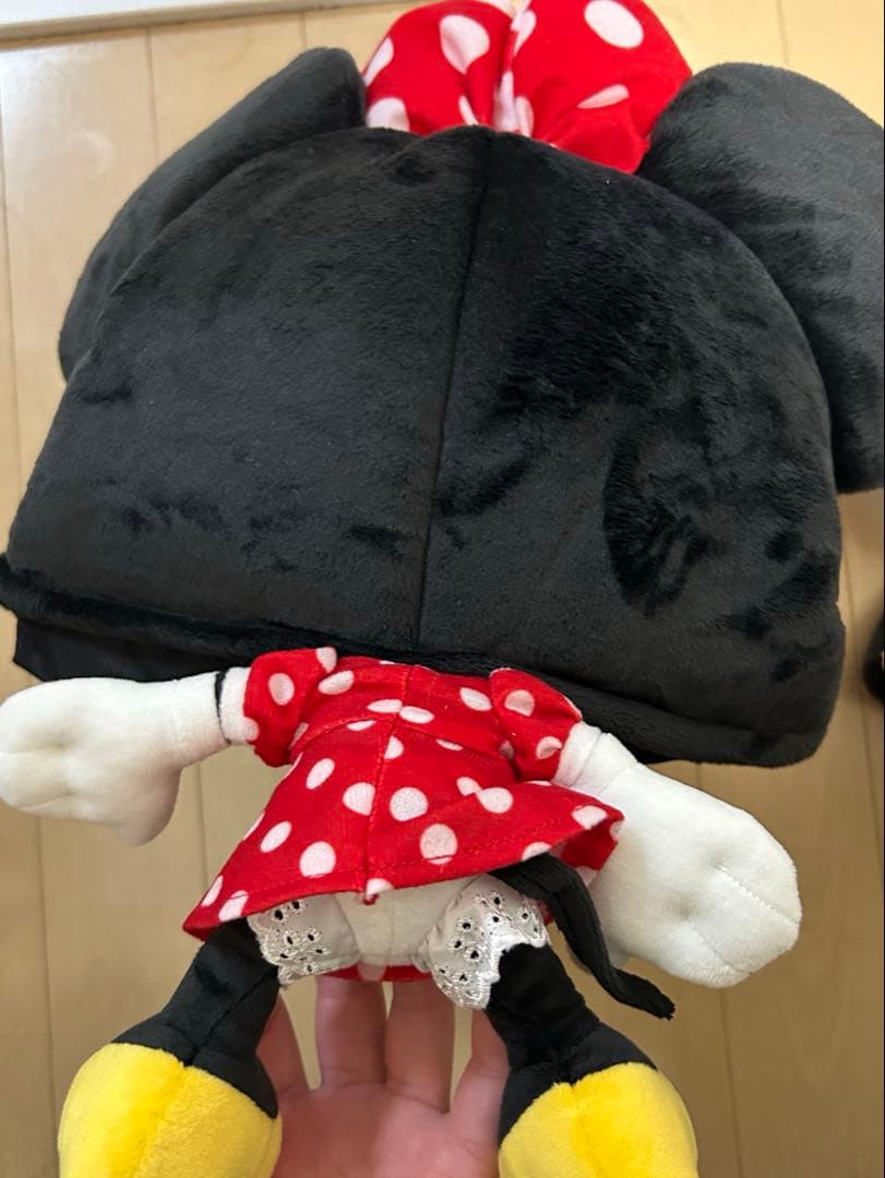 ミッキー・ミニー ぬいぐるみキャップ