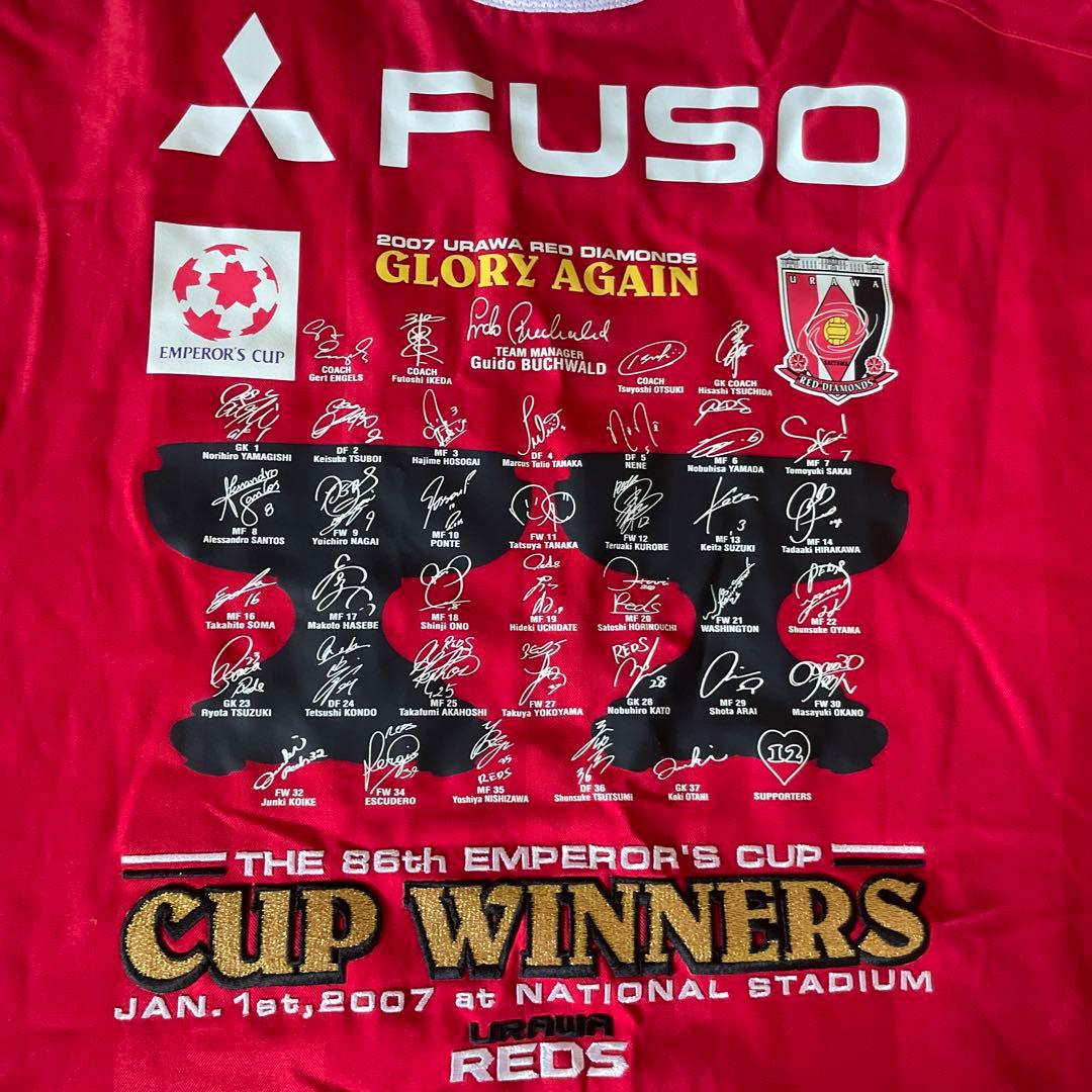 浦和レッズ　2007年天皇杯記念ユニフォーム　XXL　タグ付き