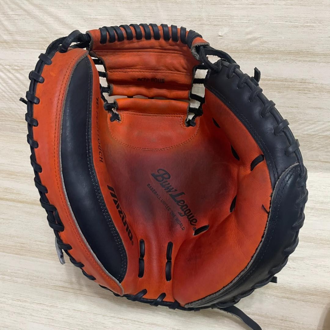 MIZUNO ビューリーグ　キャッチャーミット 黒×オレンジ