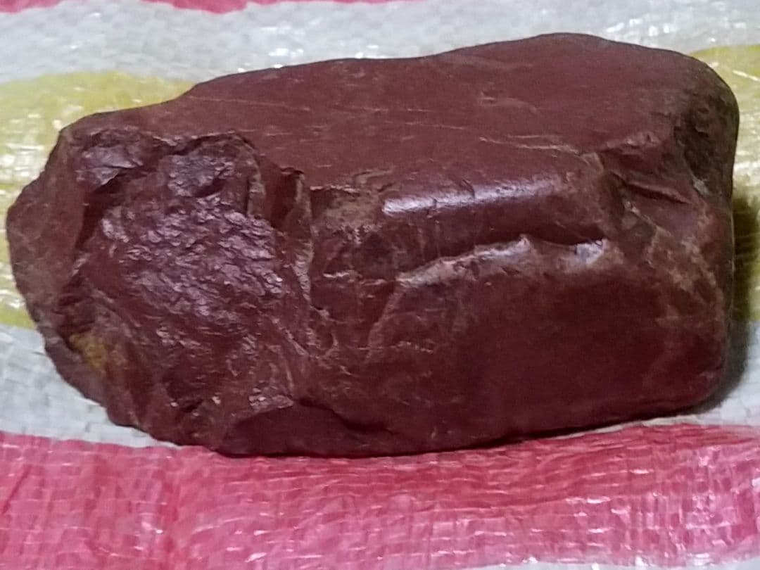骨董品　置物　希少　観賞石　天然石　佐渡赤玉石