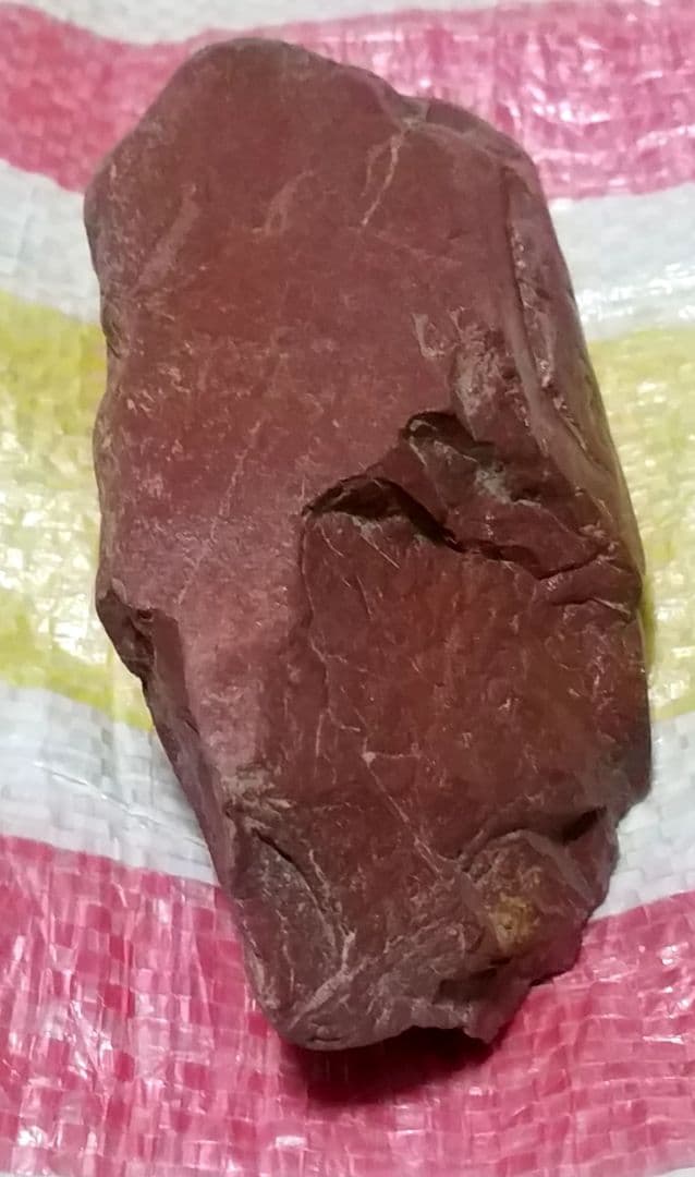 骨董品　置物　希少　観賞石　天然石　佐渡赤玉石